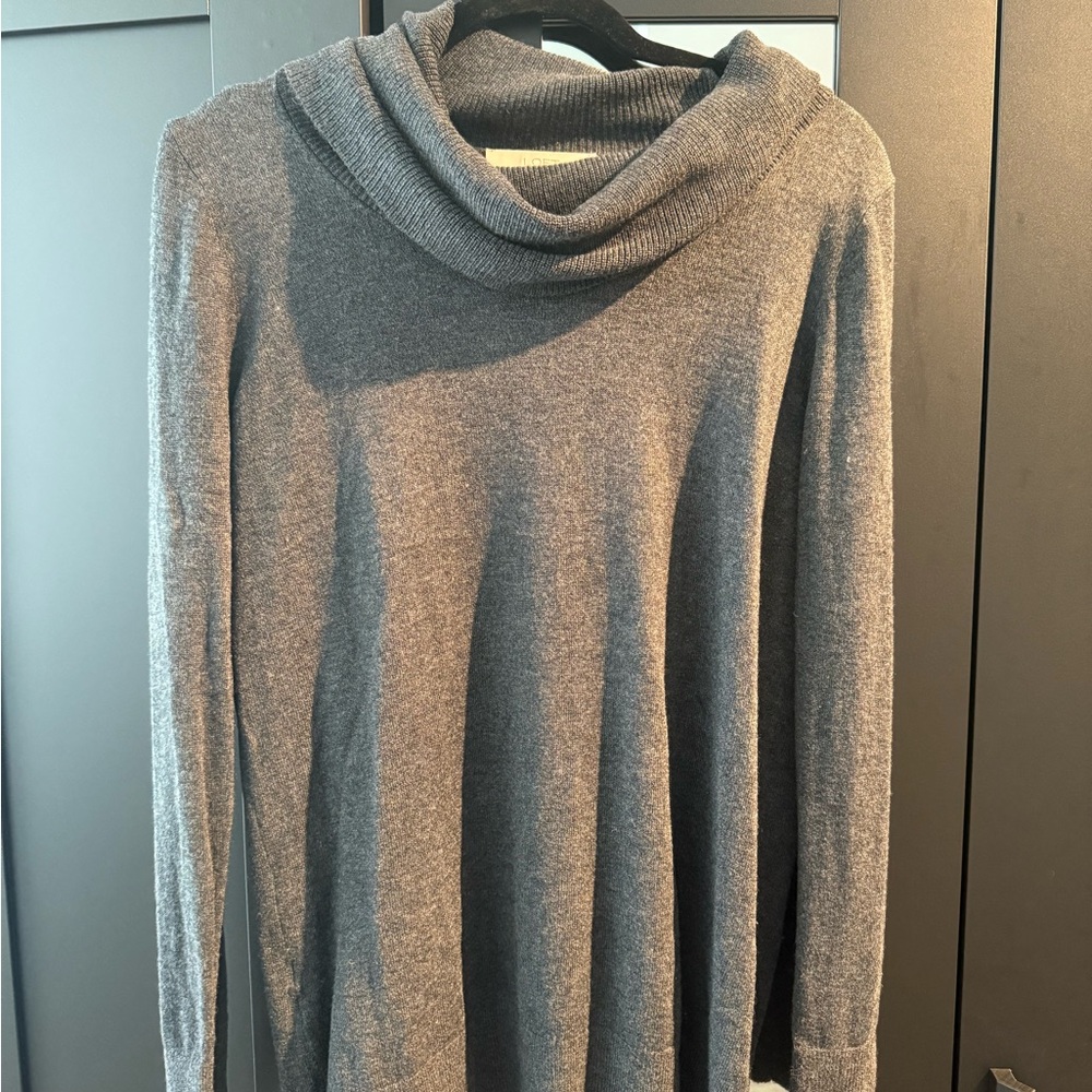 LOFT Gray Cowl Neck Sweater